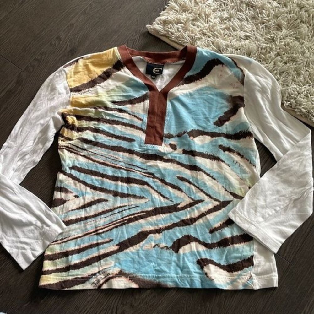 ROBERTO CAVALLI | Vintage Just Cavalli tiger stripped blouse